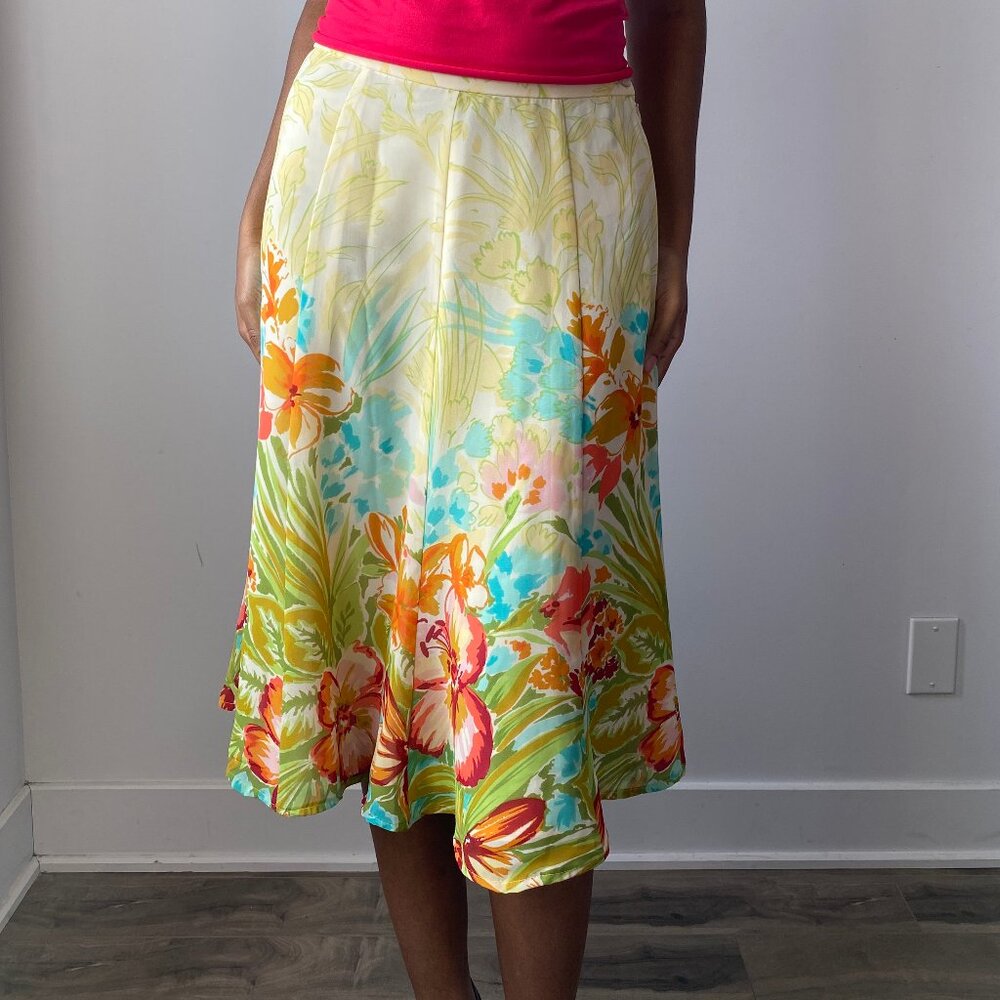 Coldwater Creek Women's Floral Skirt